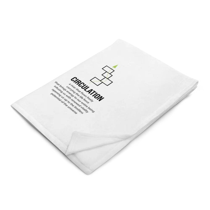 circulation blanket - neon green line product image (1)