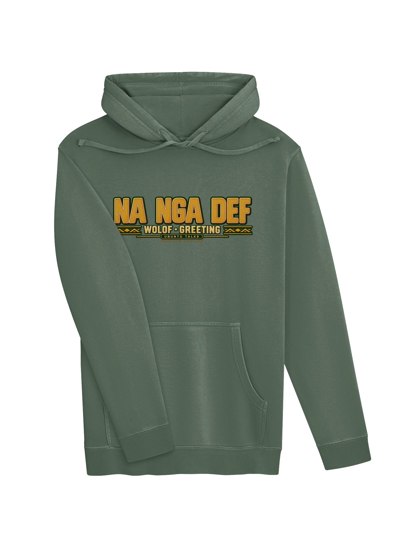 Greeting Heritage — NA NGA DEF | Wolof Washed Hoodie product image (9)