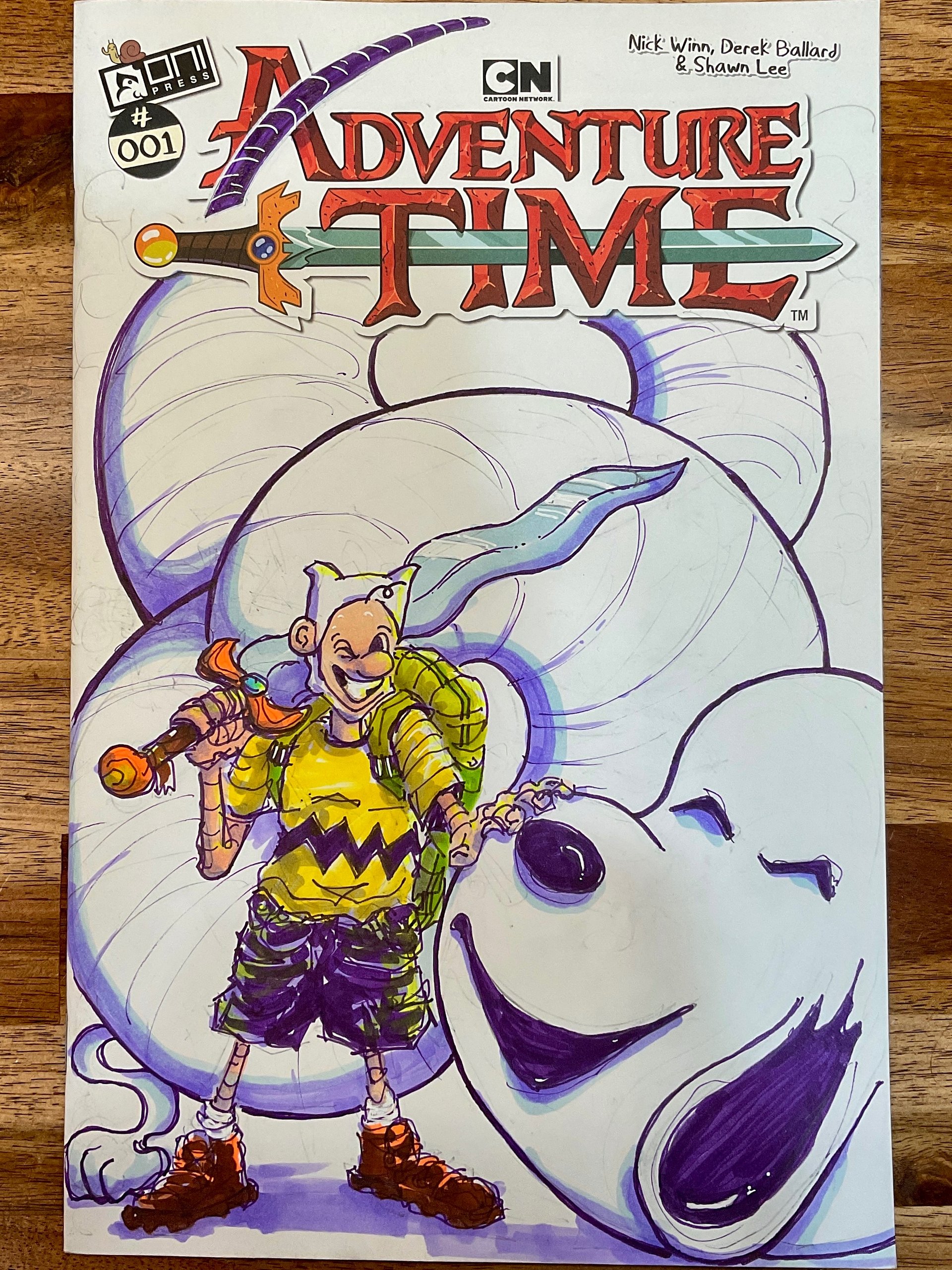 Adventure Time/Charlie Brown Mashup - Original Artwork product image (2)