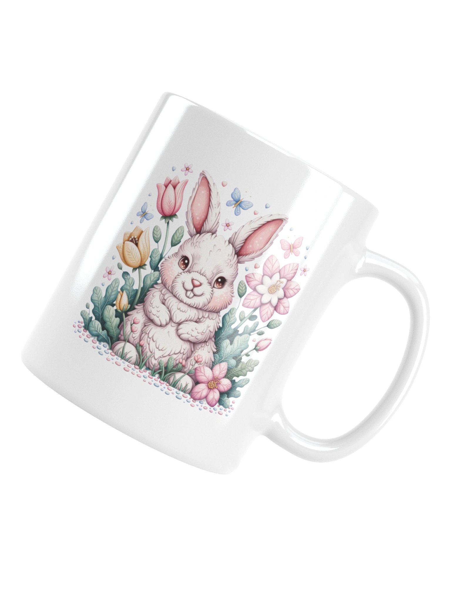 Cheerful Bunny Blossom Coffee Mug product image (16)