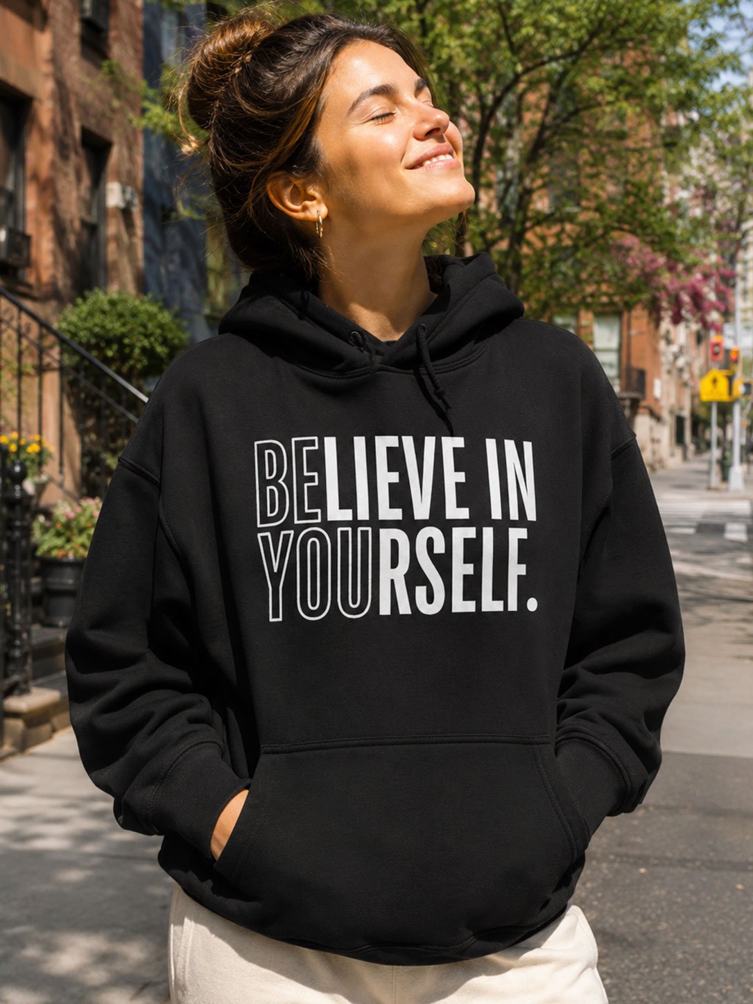 Believe In Yourself Hoodie | Motivational Positive Streetwear product image (1)