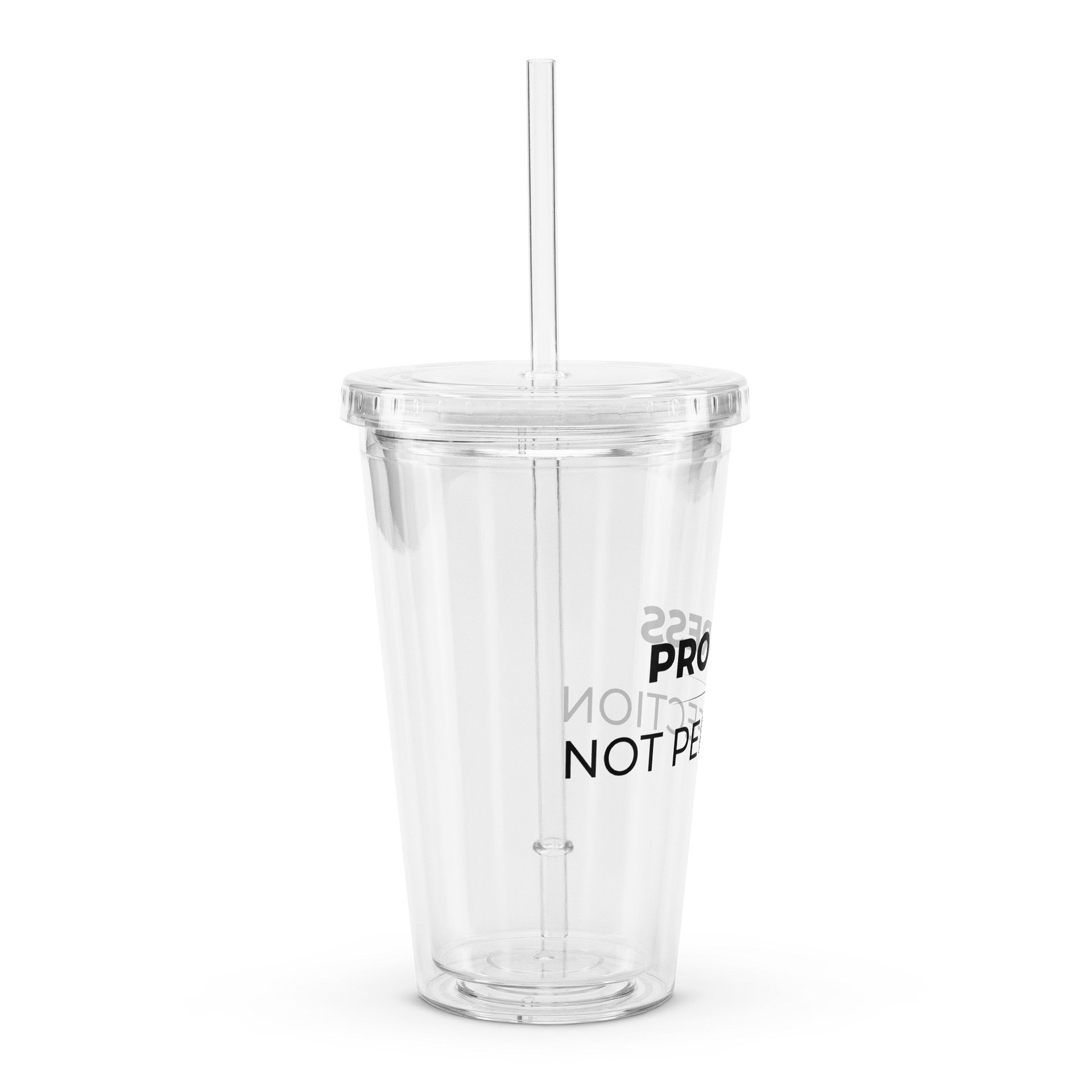 Double Wall Plastic Tumbler - Progress. Not Perfection product image (3)