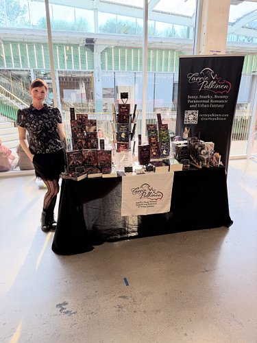 Set up ready for readers! Come see me at POST Houston from 11 - 4 today!