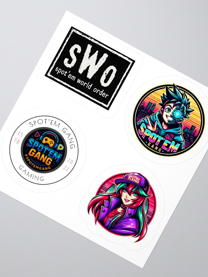 Spot'em Gang Vinyl Kiss Cut Stickers (Set 1) product image (4)