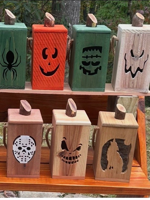 Handcrafted Cedar Glow Lantern | Choose Your Design product image (3)