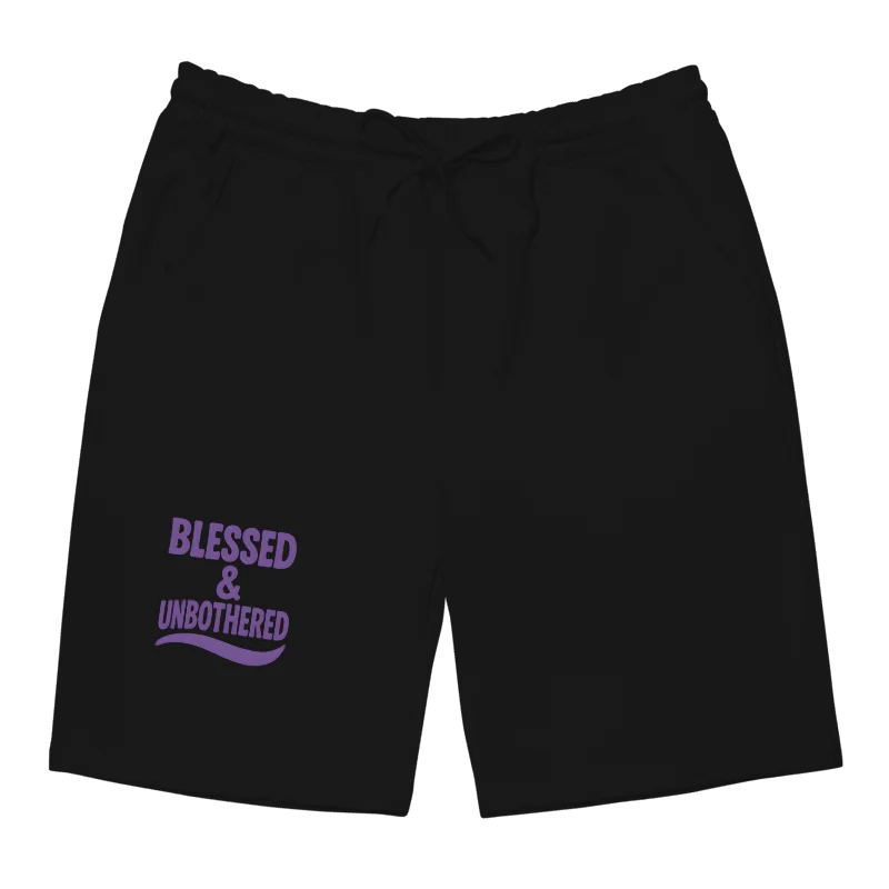 Blessed & Unbothered Fleece Shorts product image (1)