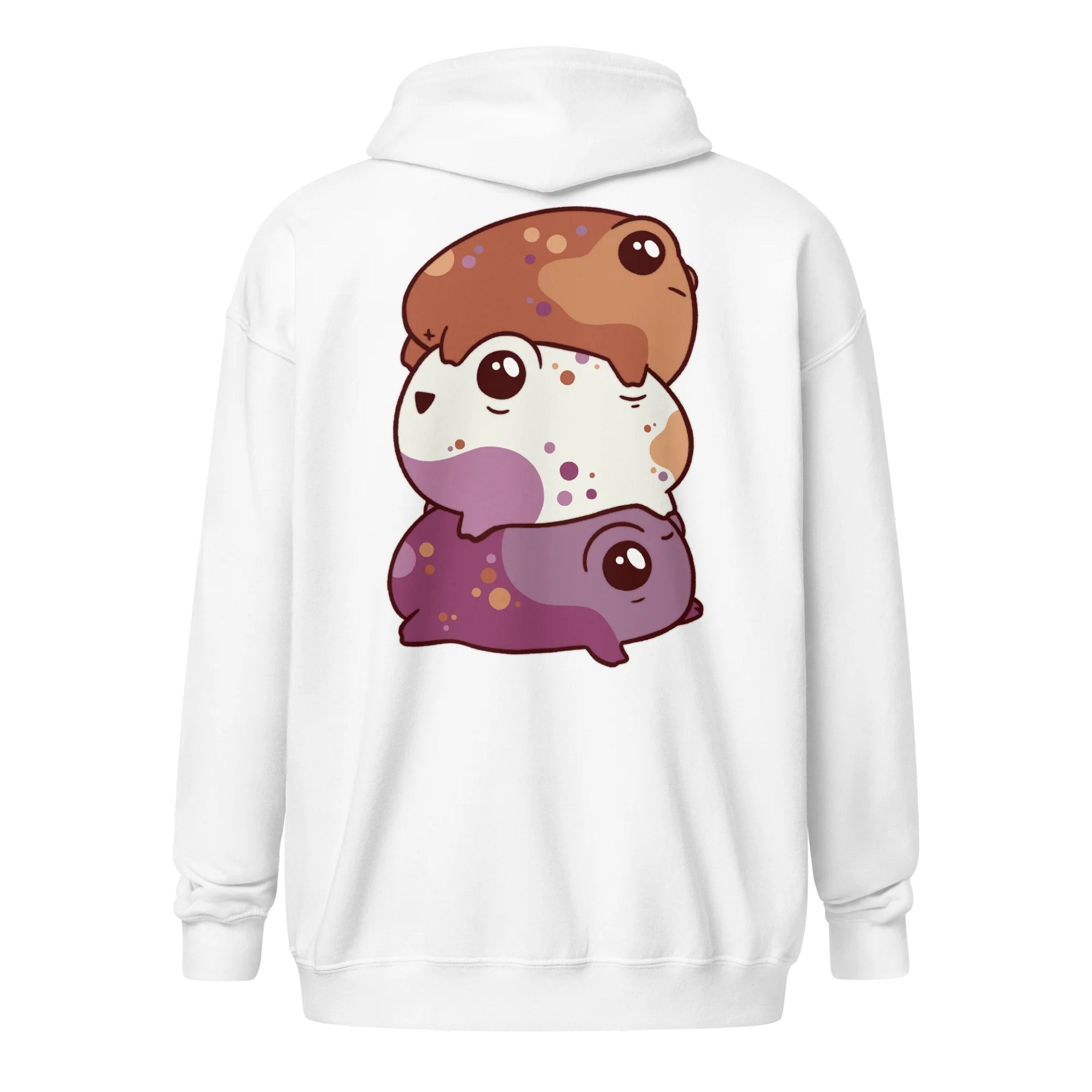 zipped hoodie : frogstack lesbian product image (1)
