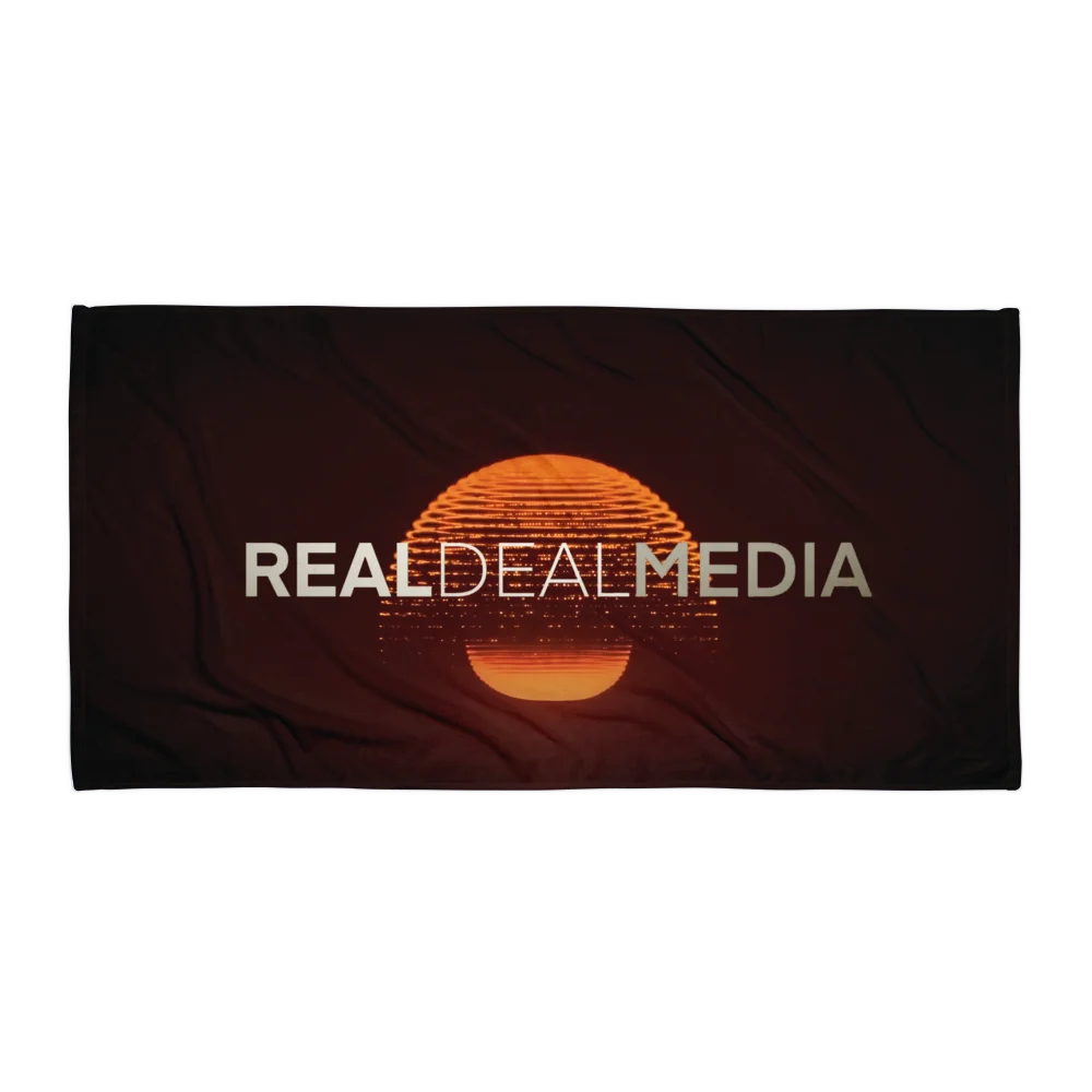 Real Deal Media Logo Beach Towel product image (1)