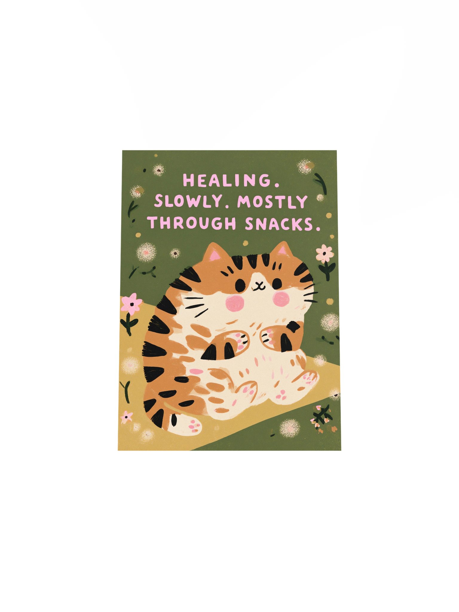 Healing Slowly, Mostly Through Snacks Cat Poster product image (14)