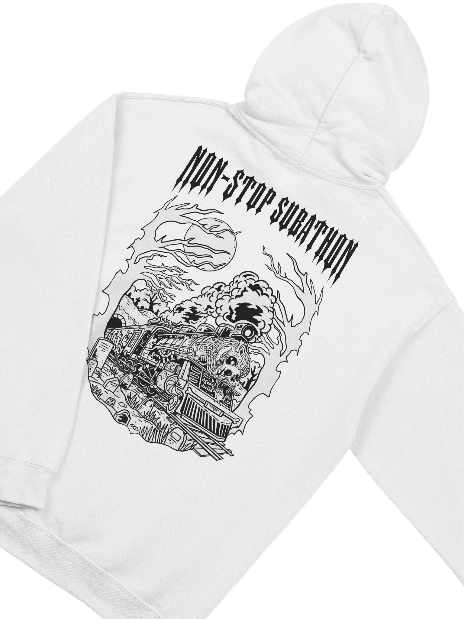 Non-Stop Subathon White Hoodie product image (4)