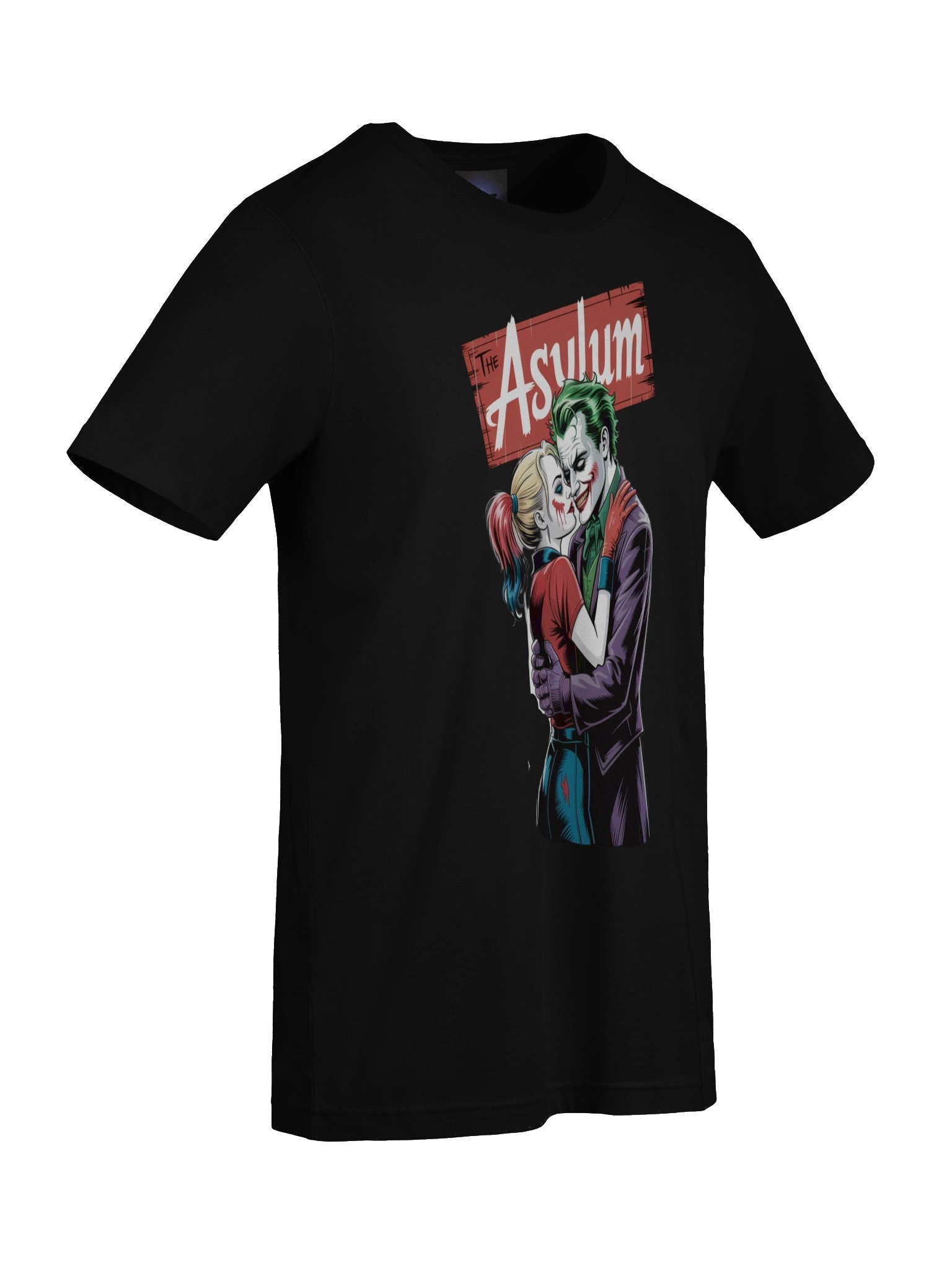 The Asylum Embrace: Joker and Harley Quinn's Madhouse Mingle Graphic Tee product image (9)