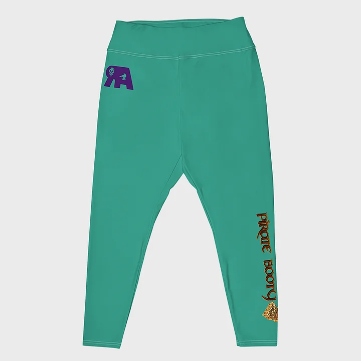 Aqua All-Over Print Plus Size Leggings product image (1)