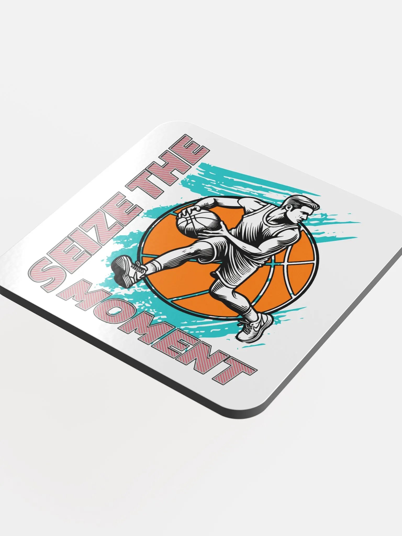 Seize the Moment Basketball Coaster Set product image (1)