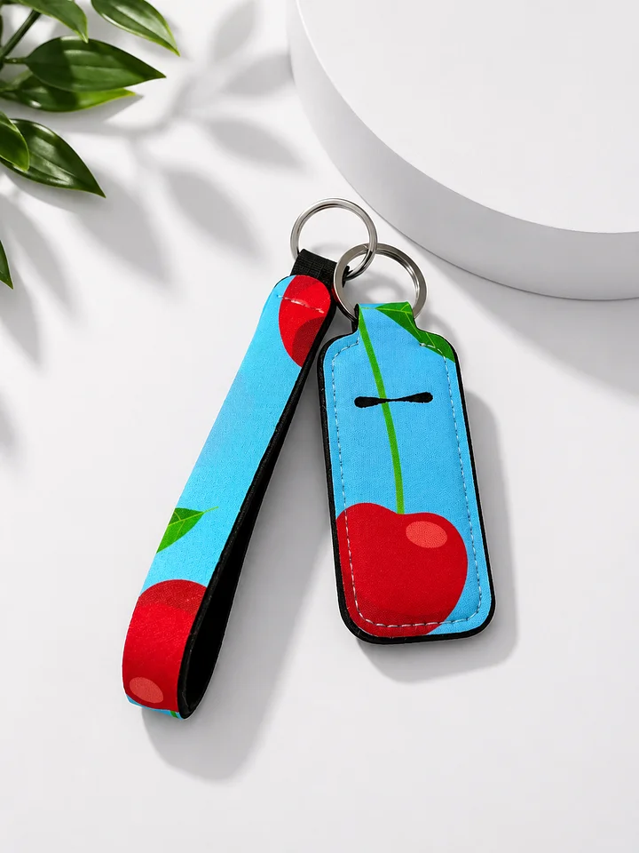 Cherry Lip Balm Keychain Holder product image (1)