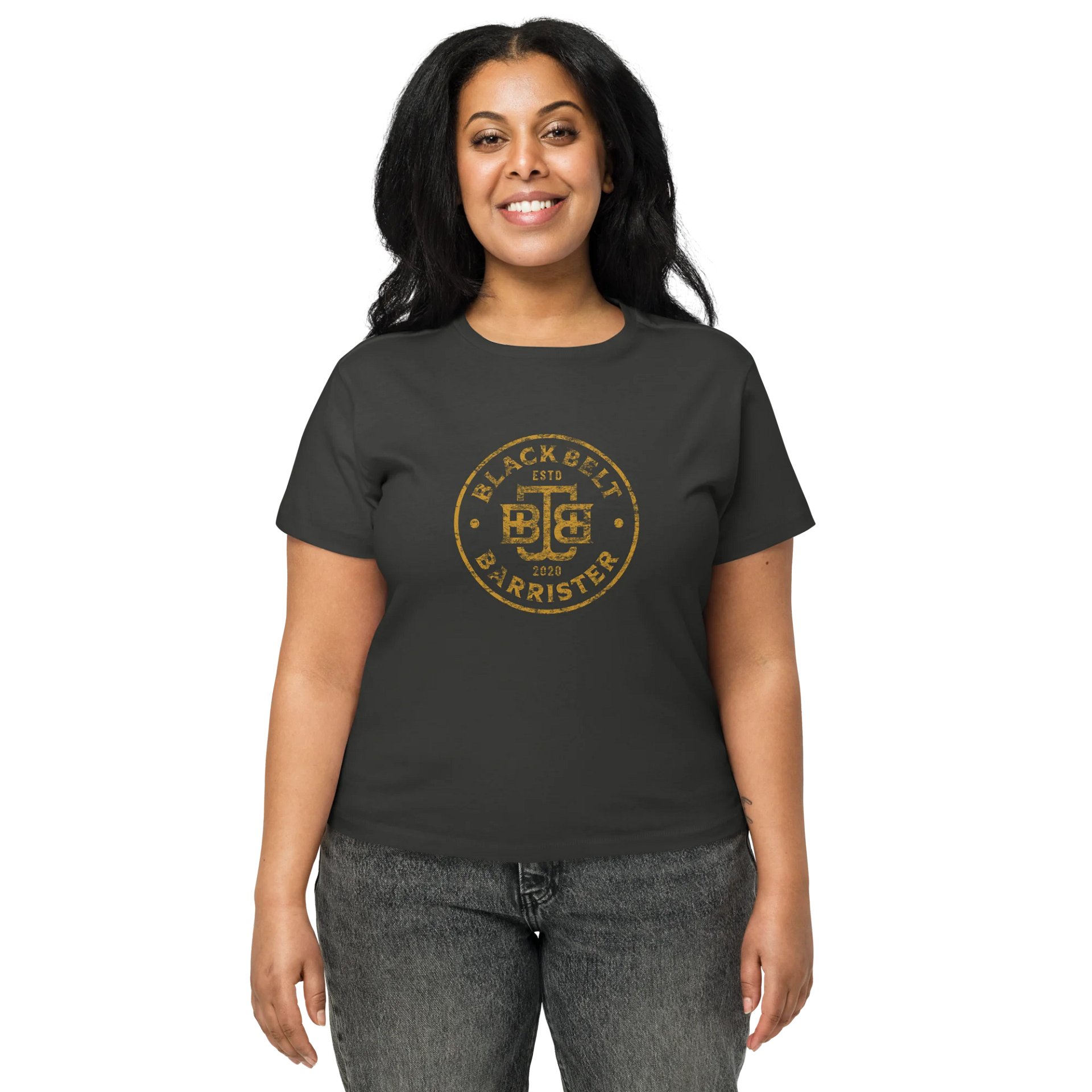 BBB Distressed Women's High-Waisted Tee Gold product image (17)