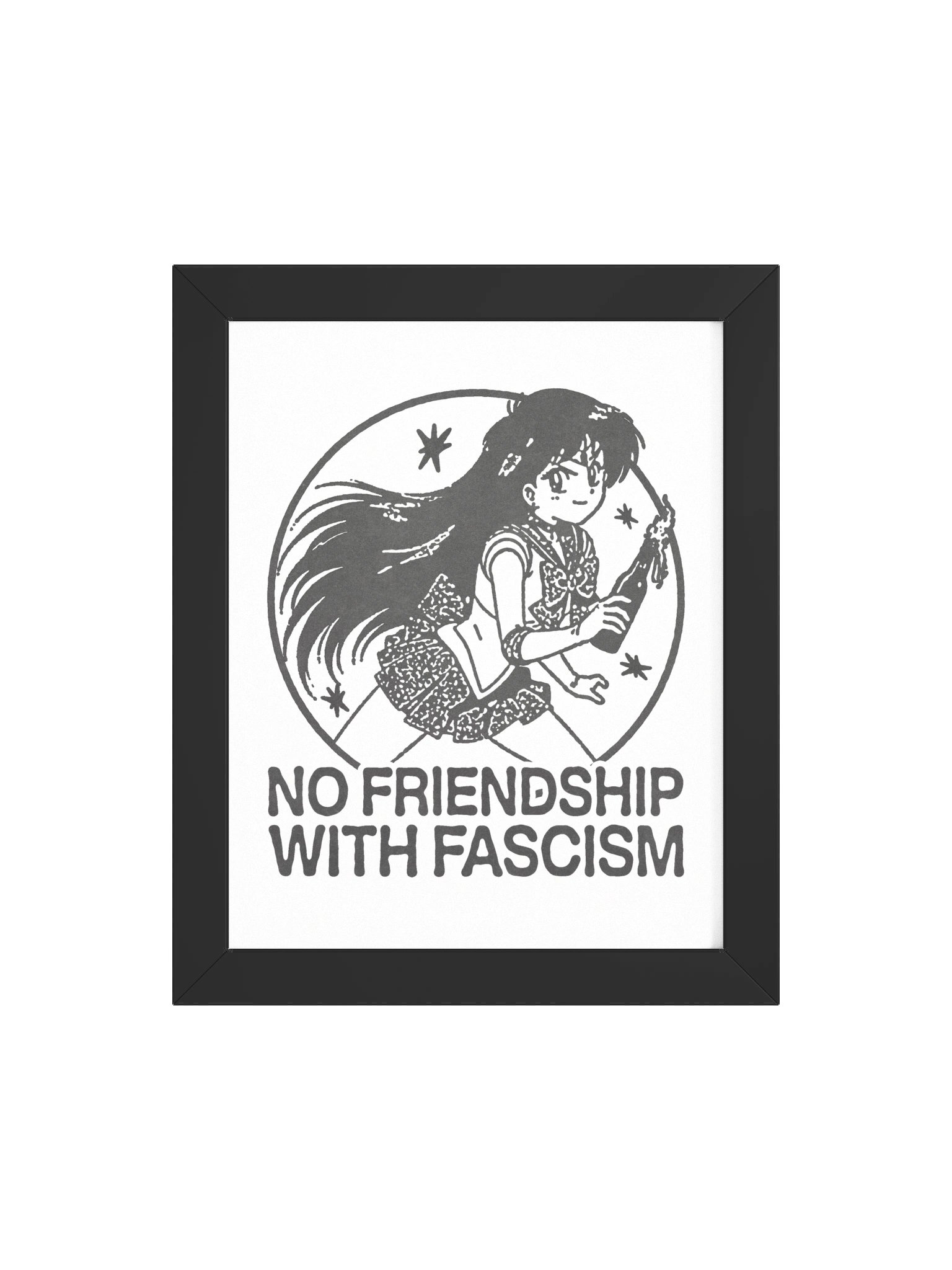 NO FRIENDS ! Framed Print. product image (4)