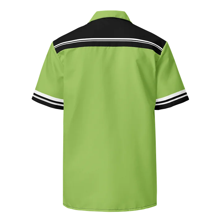 Apple Green Kat Skull Bowling Shirt product image (2)