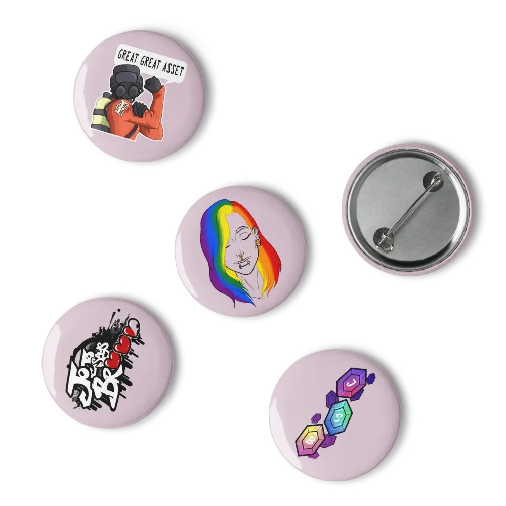 5 Button Pins Logos Pack product image (2)