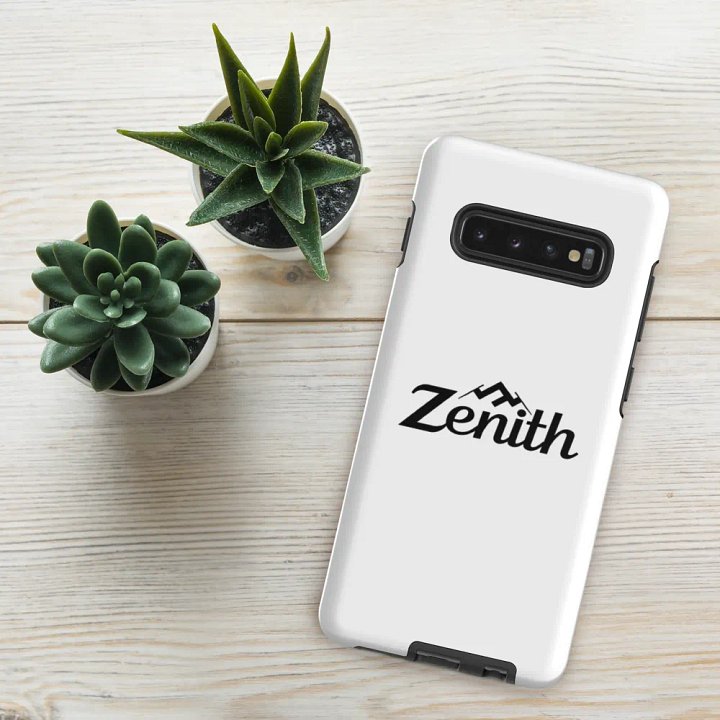 White Zenith Design Tough Case for Samsung Galaxy S10-S25 - Wireless Charging Compatible product image (1)
