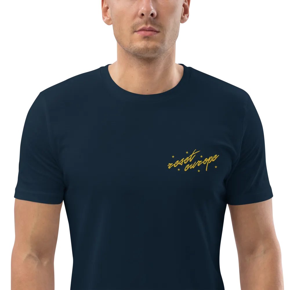 reset europe embroidered t-shirt - 100% organic cotton product image (7)