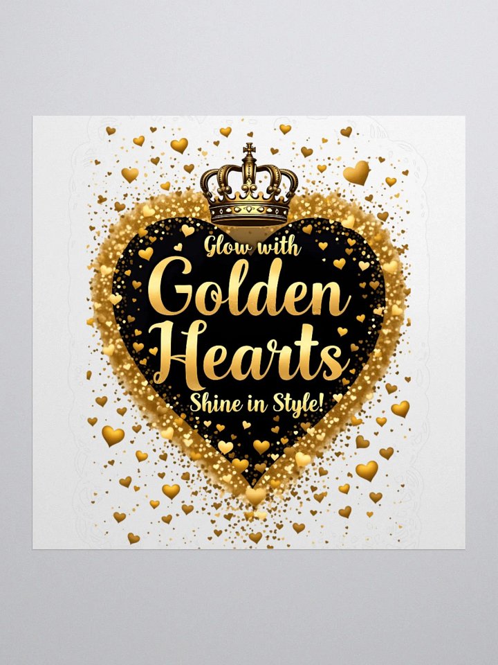 Black History Month Golden Hearts Shine in Style Kiss Cut Stickers product image (3)