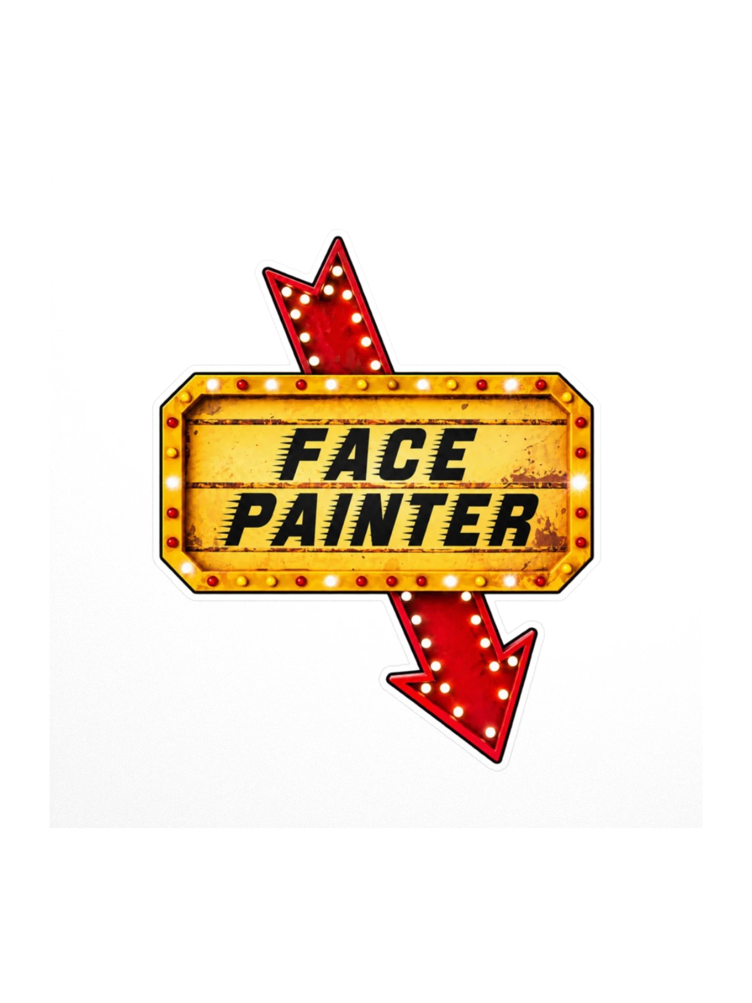 Face Painter Showtime Kiss Cut Sticker product image (1)