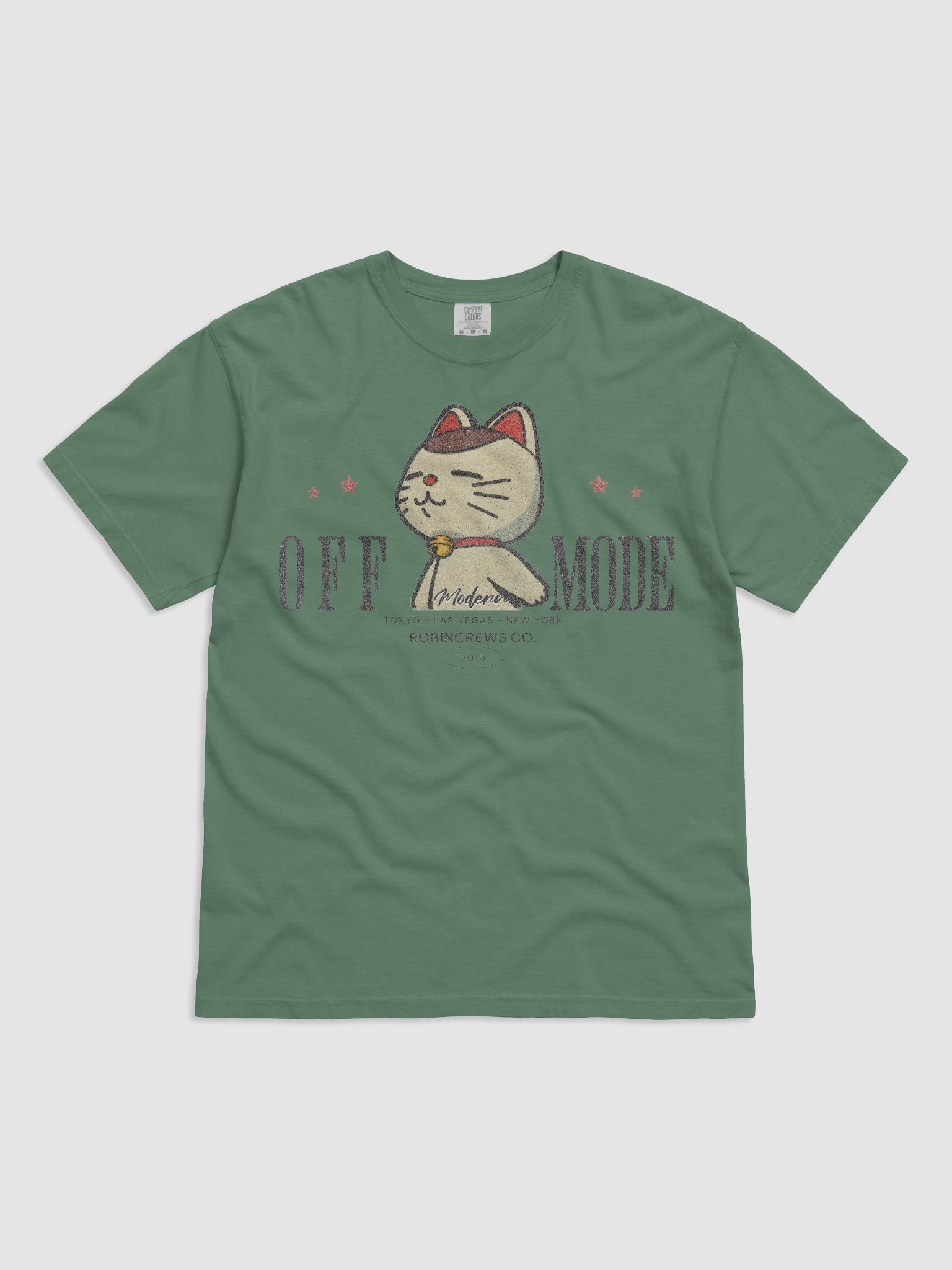Off Mode Cat T Shirt Relaxed Graphic Tee product image (3)