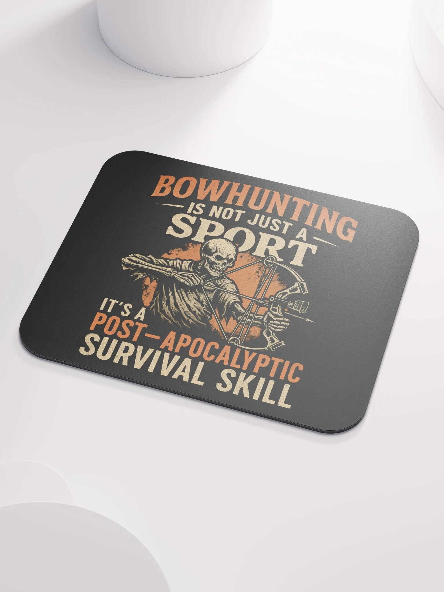 Bowhunting Mouse Pad – Post-Apocalyptic Workstation Humor product image (3)