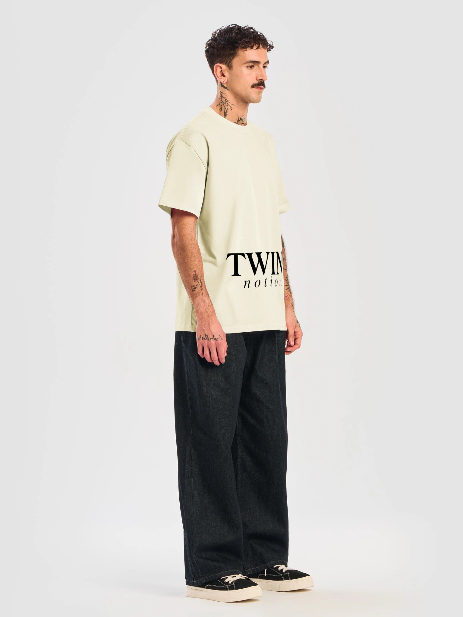TWIN notion Tee - Faded Bone (2026) product image (7)