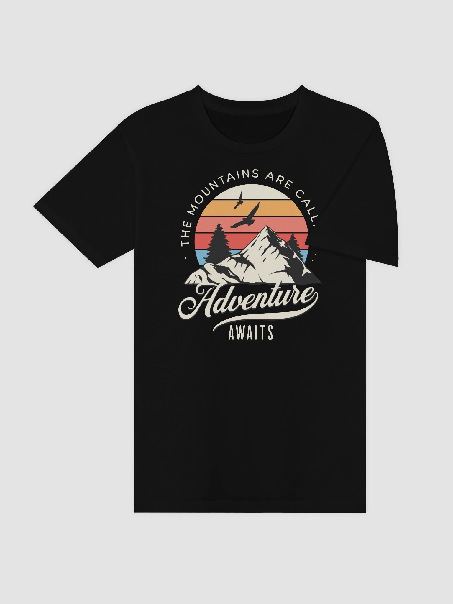 The Mountains Are Calling Adventure Awaits Graphic Tee product image (5)
