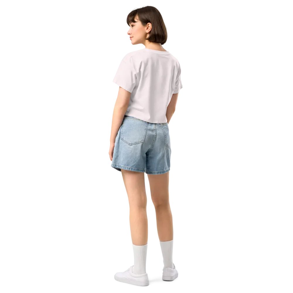 DW, IT'S DIAGNOSED (#8D778F) printed cotton crop top product image (24)