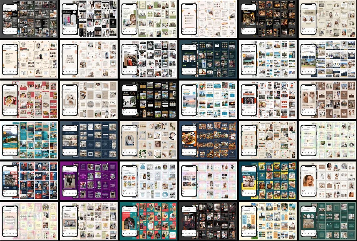 Canva Instagram Templates Bundle, Social Media for PLR MRR product image (7)