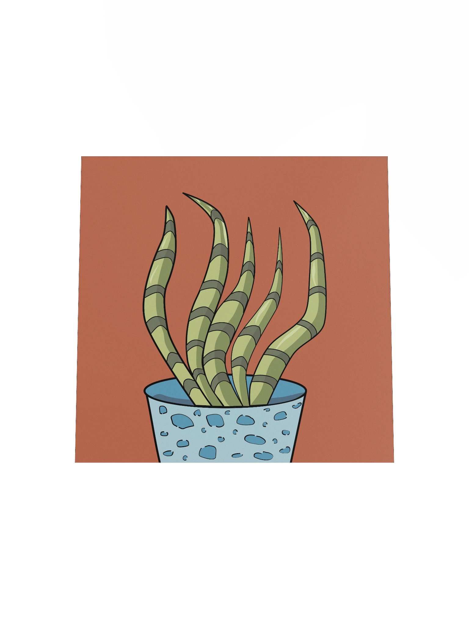 The Snake Design - Dancing Succulent Archival Poster product image (4)
