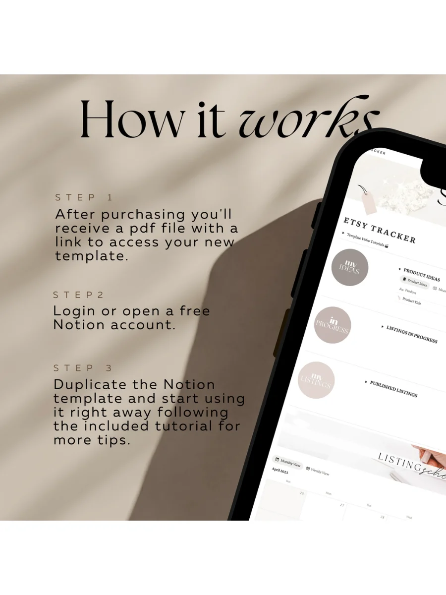 Etsy Shop Planner - Notion Template product image (9)