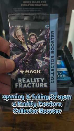 Picked up the Magic the Gathering Reality Fractured Draft Night & decided to open the Collector Booster #mtg #realityfracture...