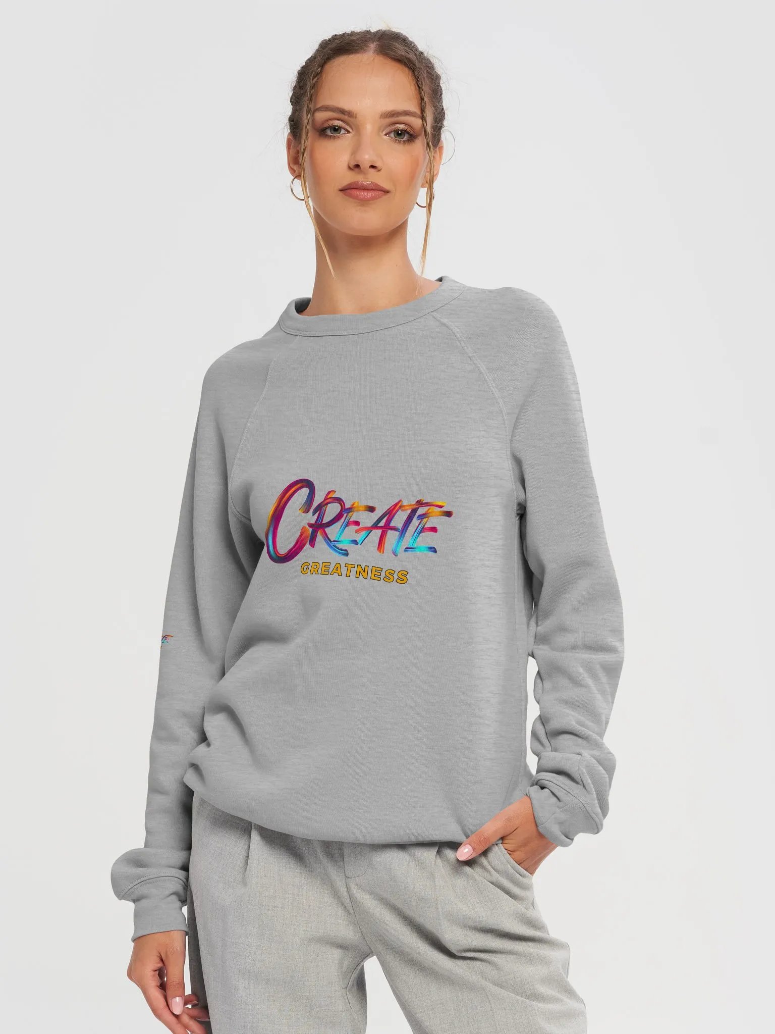 Create Greatness Unisex Fleece Sweatshirt product image (1)