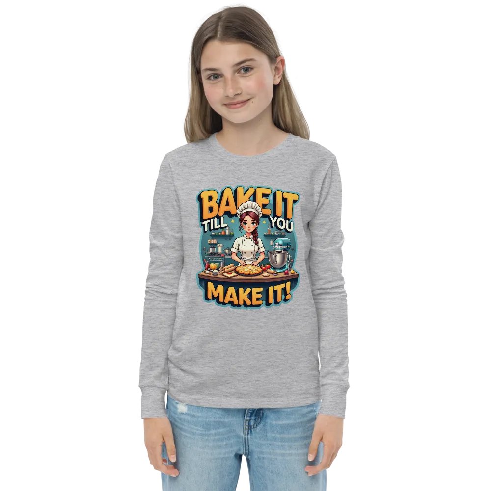 Bake It Till You Make It Youth Long Sleeve Tee product image (4)