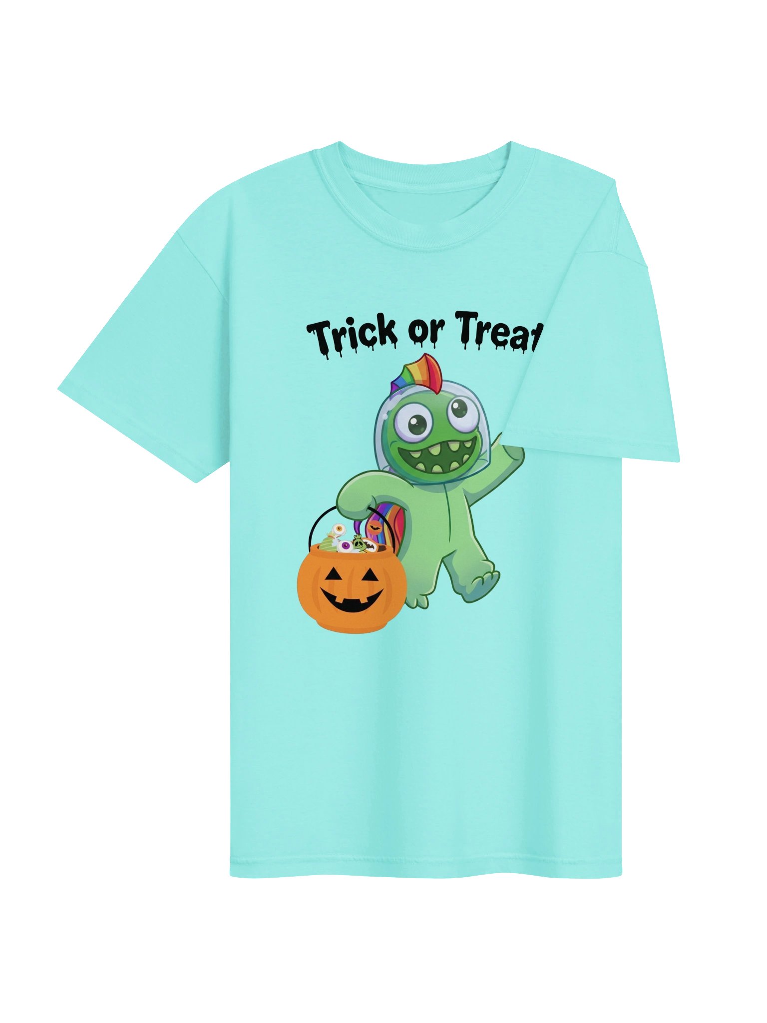 Green Girl Trick or Treat Halloween Tee product image (84)