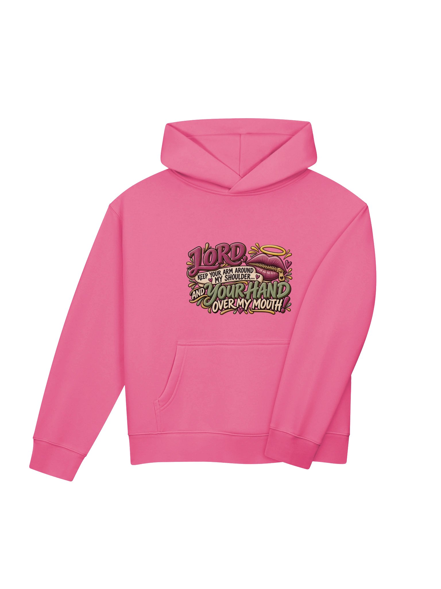 Lord Keep Your Arm Around My Shoulder Funny Faith Hoodie product image (4)