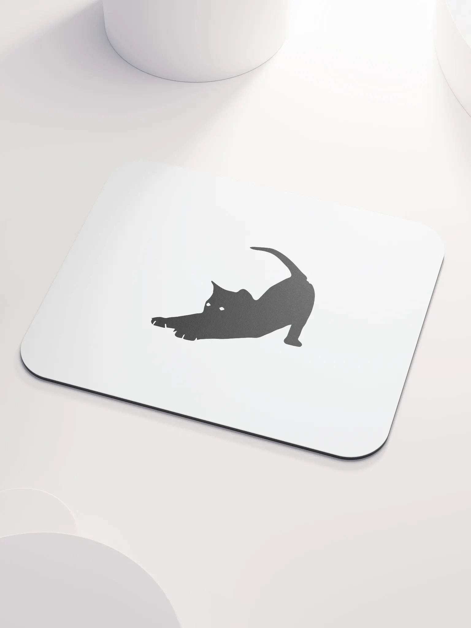 Stretching Black Cat Mouse Pad product image (3)