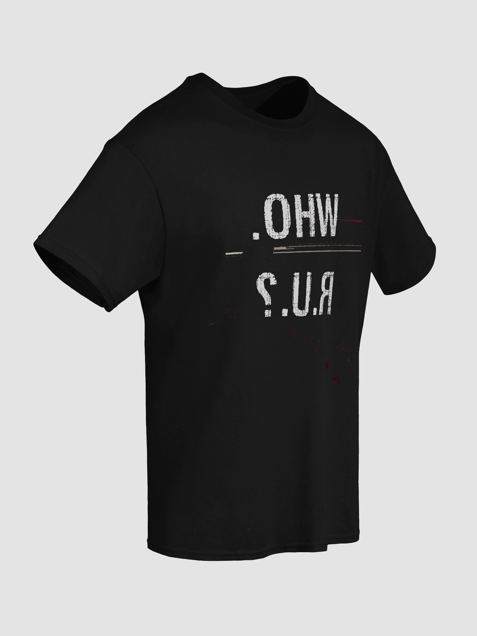 Who r u? | Release Artwork T-shirt (black) product image (8)