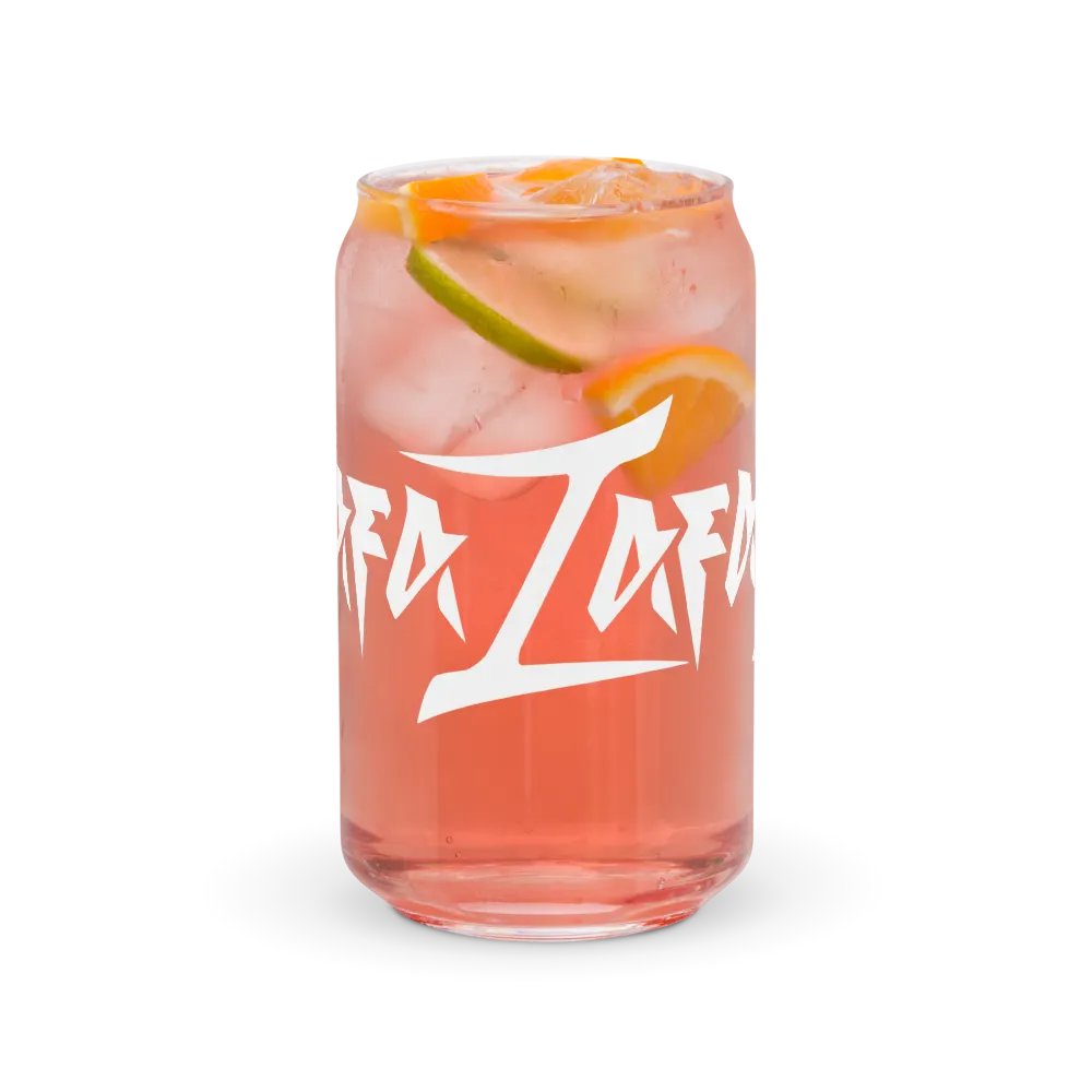 RafaZafar Logotext Can Glass (white) product image (7)