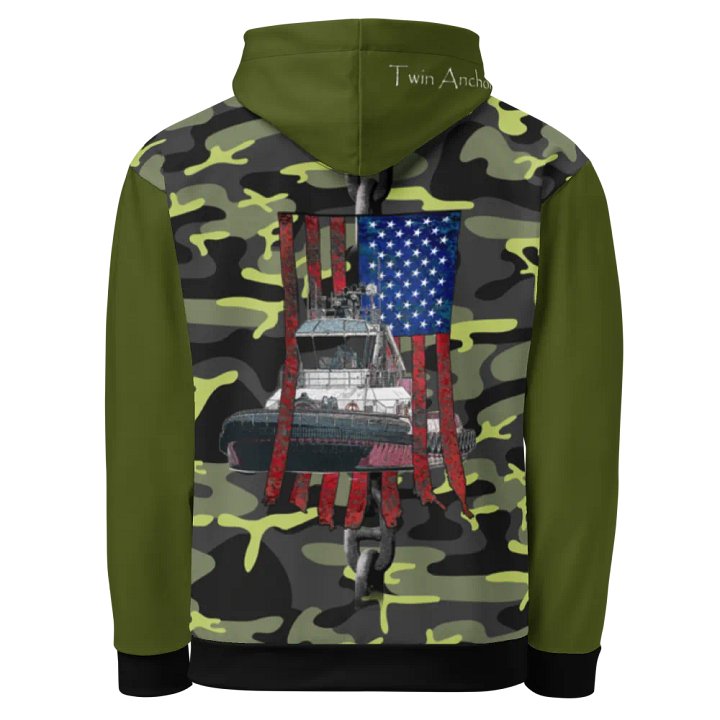 AF - Barge Bridal Chain & Athena (Green & Camouflage) – Performance Marine Wear | Twin Anchor Apparel North Current Line product image (1)
