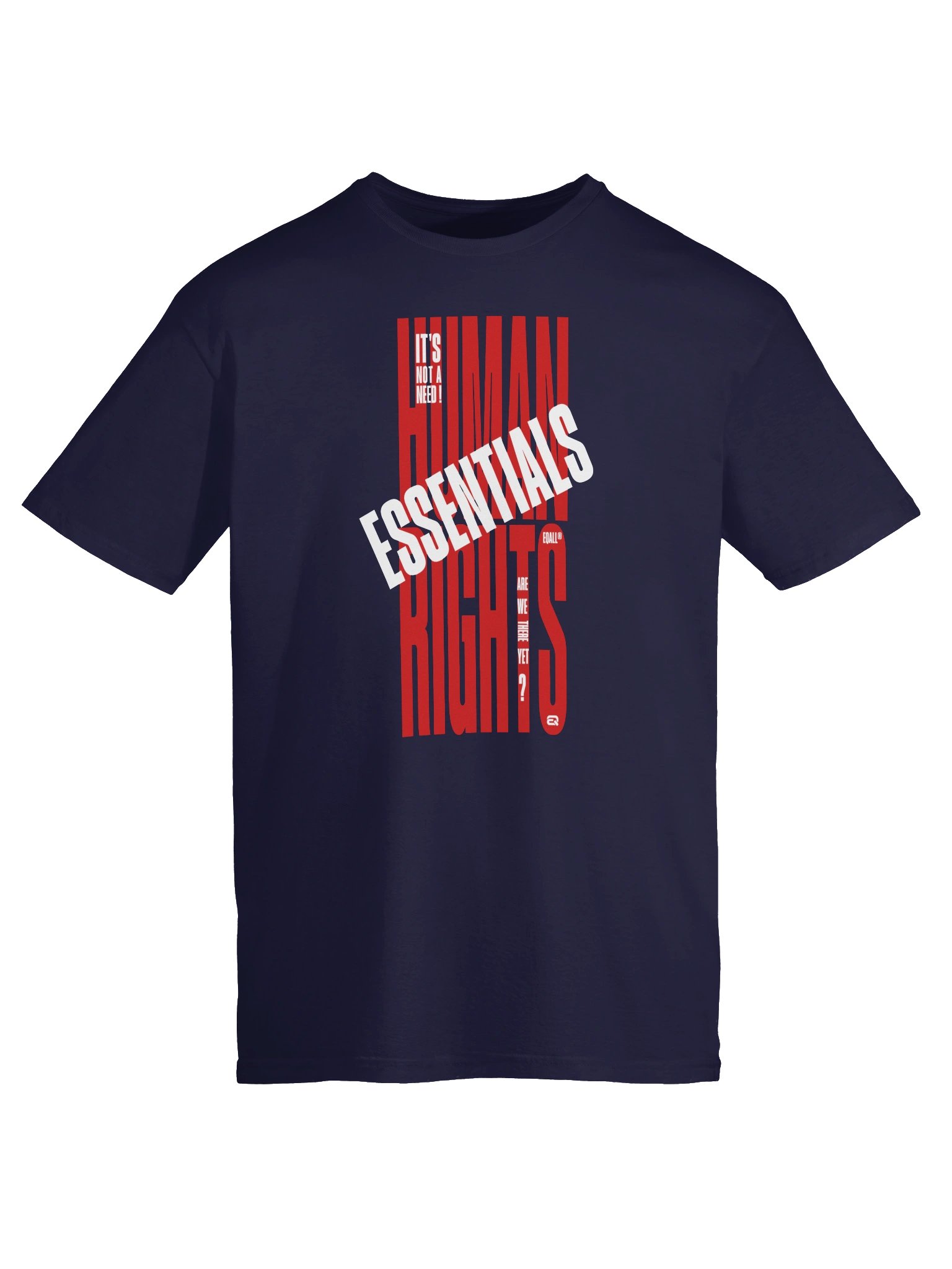 EQALL® Essentials Human Rights Matter Unisex Soft-Style T-Shirt_Red / White product image (5)