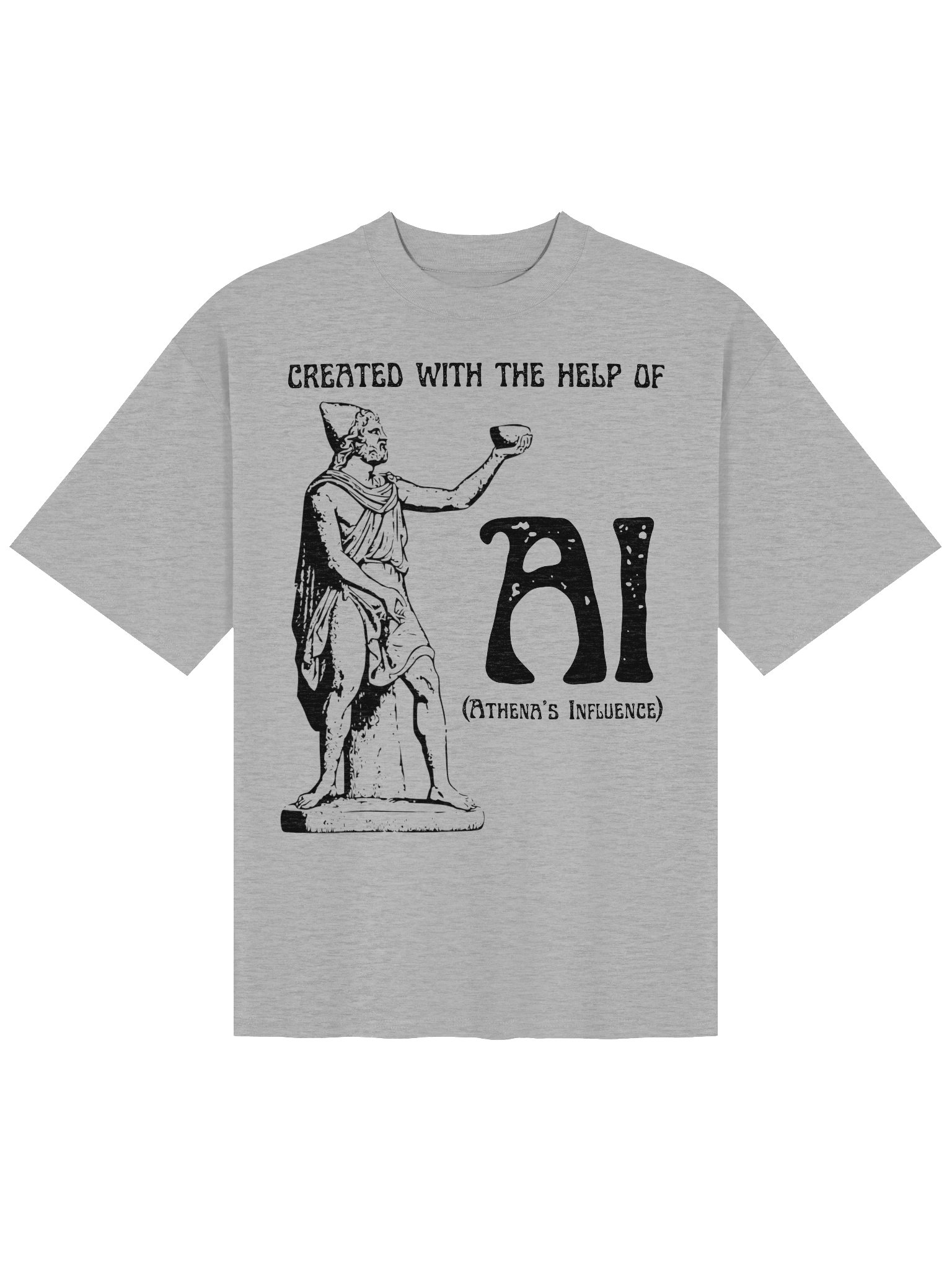 Athena’s Influence (AI) – Oversized Tee product image (1)