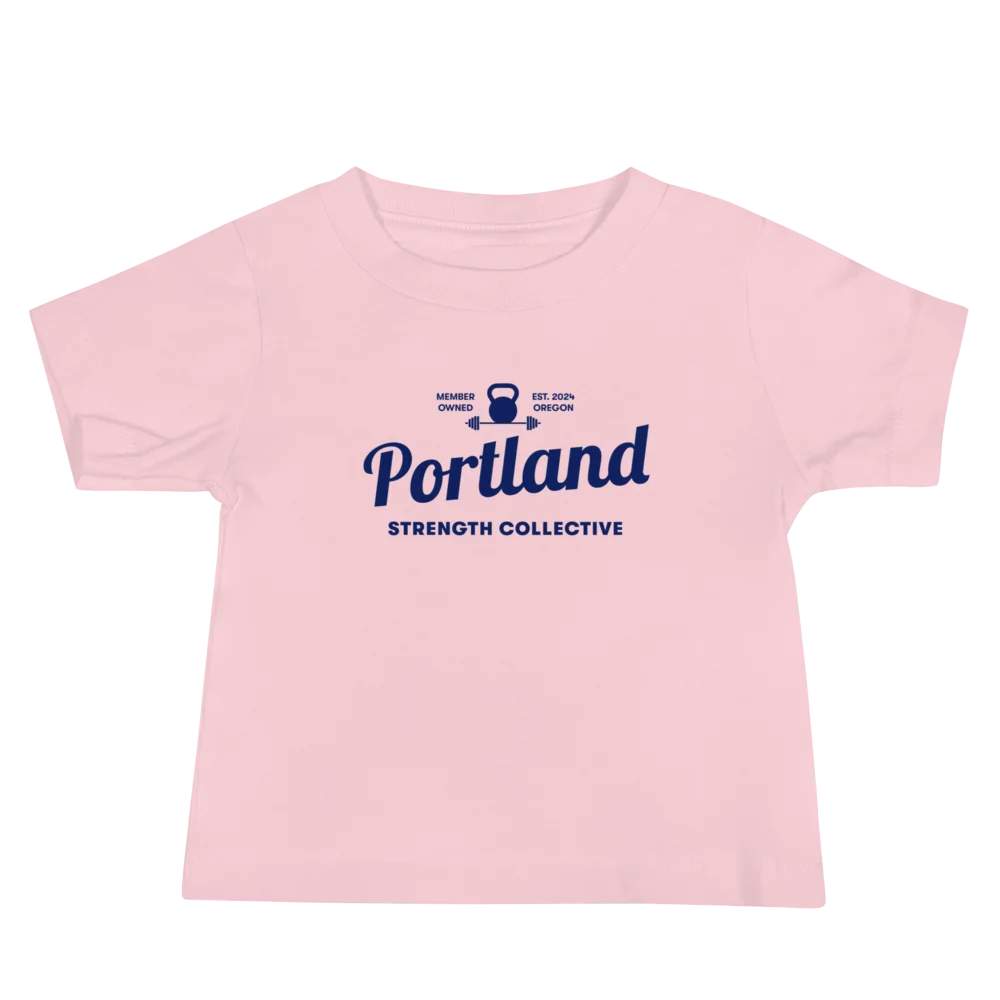 Baby PSC "Say Cheese" Tee (Blue Logo) product image (3)