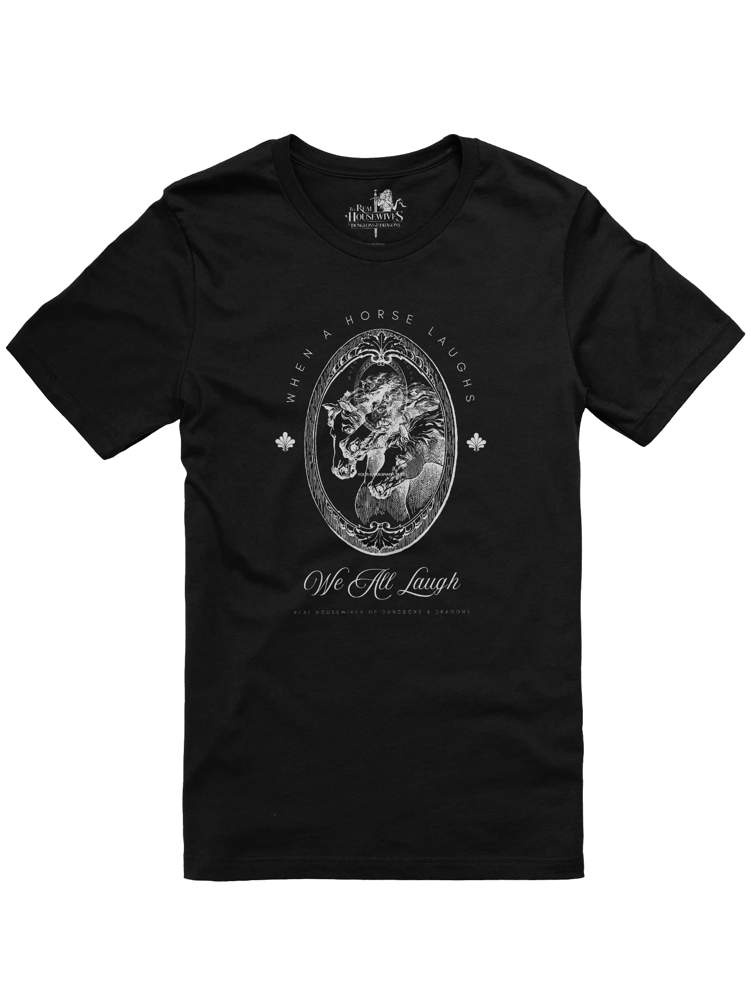 When A Horse Laughs Tee - White product image (1)