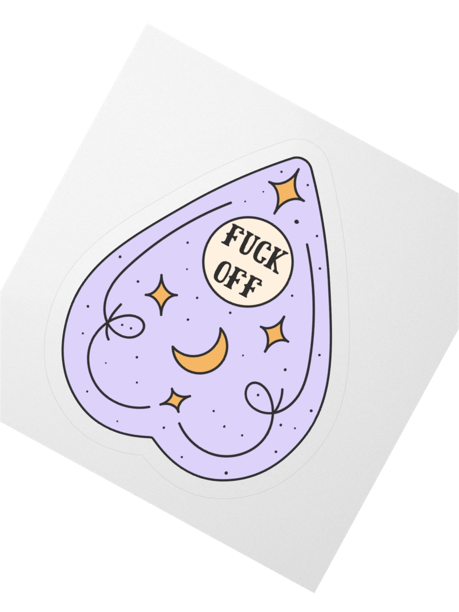"Fuck Off" Ouija Board Response Sticker product image (2)