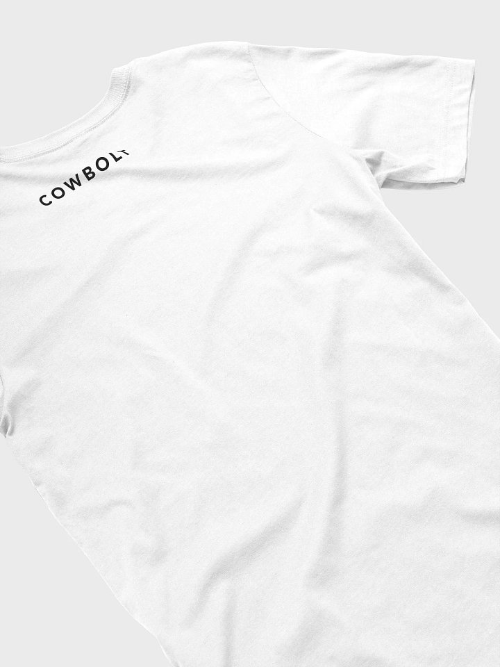 Cowbolt, White T-Shirt with No Middlemen Print product image (2)