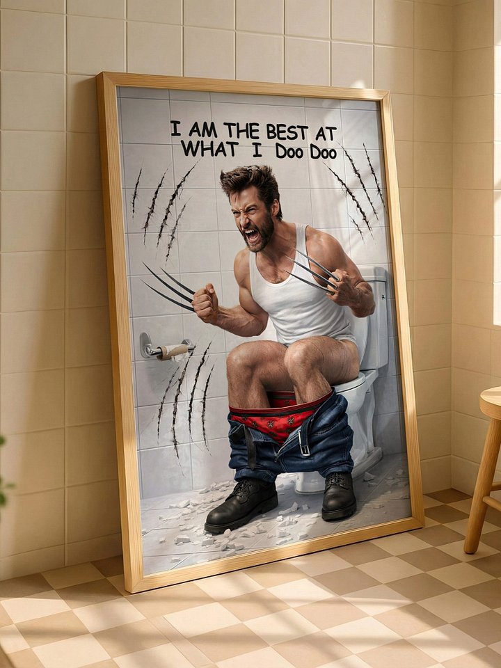 Wolverine Bathroom Wall Art 3 product image (2)